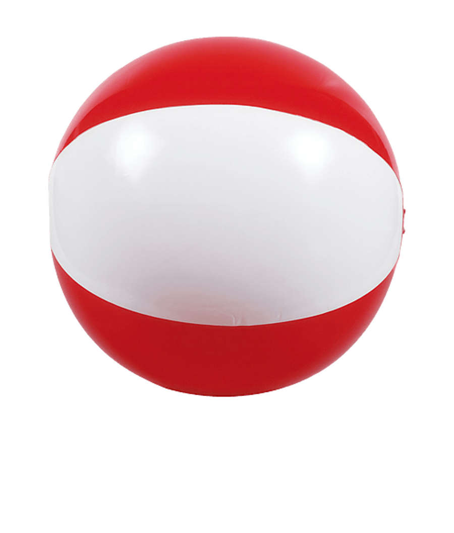 16" Two-Tone Beach Ball in RED