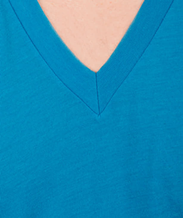 American Apparel USA-Made Neon V-Neck T-shirt
