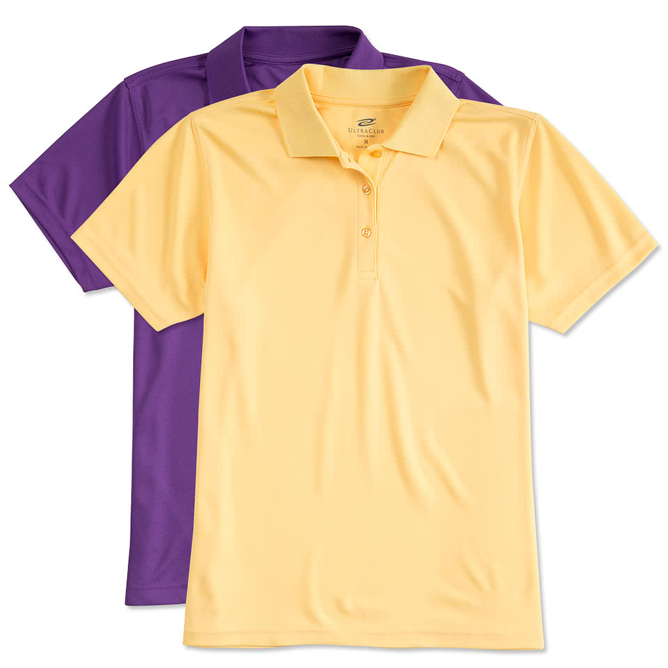 Ultra Club Women's Mesh Pique Performance Polo