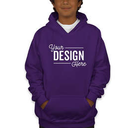 Gildan Youth Midweight 50/50 Pullover Hoodie - Color: Purple
