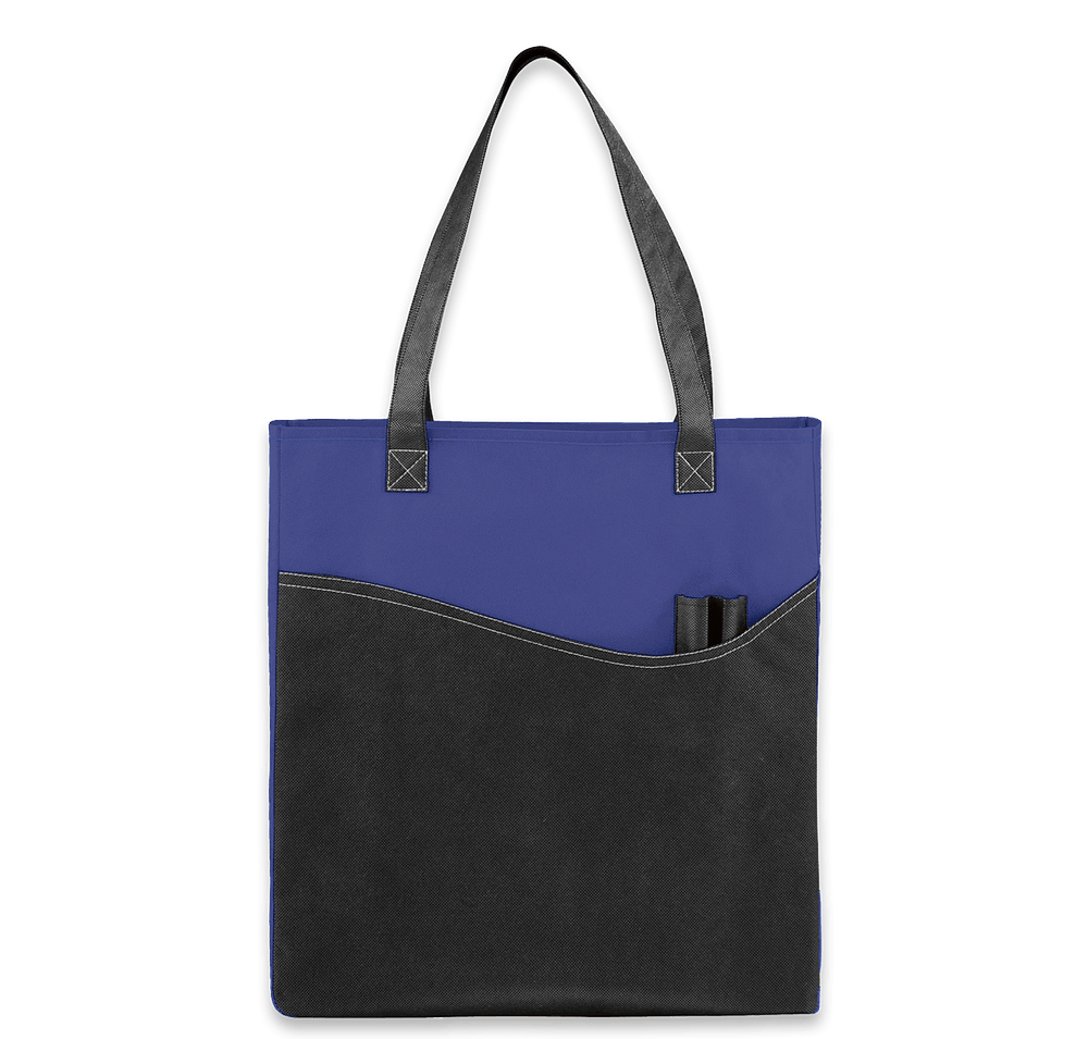 Promotional Non-Woven Pocket Convention Tote Bag-default