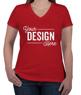 Fruit of the Loom Women's 100% Cotton V-Neck T-shirt