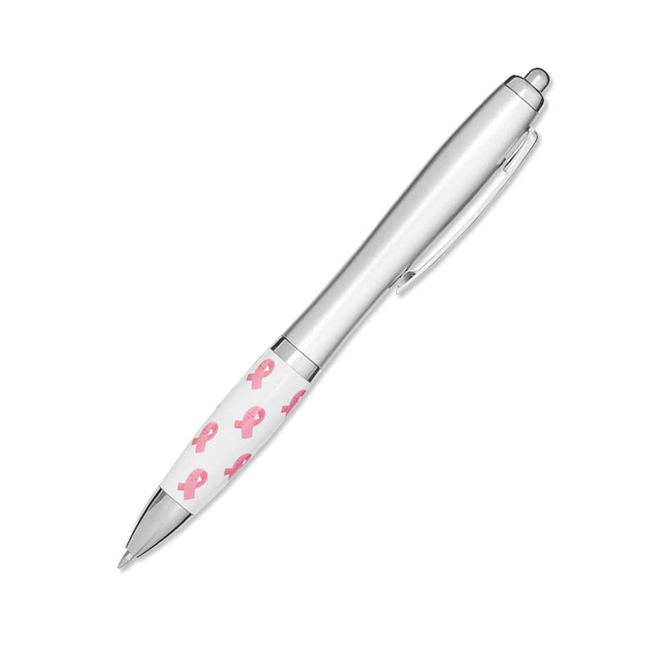 Breast Cancer Awareness Pink Ribbon Ballpoint Pen (black ink)