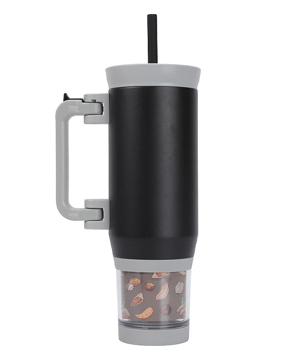 NAYAD 23 oz. Quest Insulated Tumbler with Foldable Handle & Snack Cup