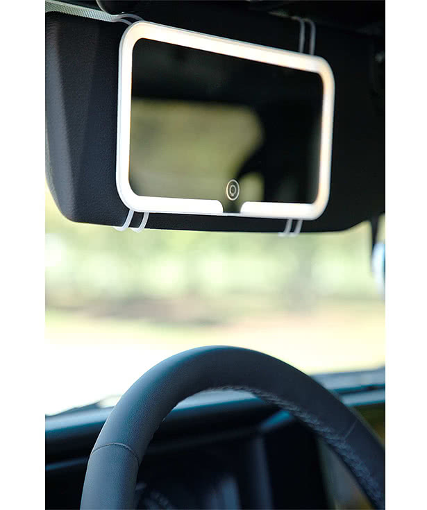 Car Visor Mirror with LED Lighting