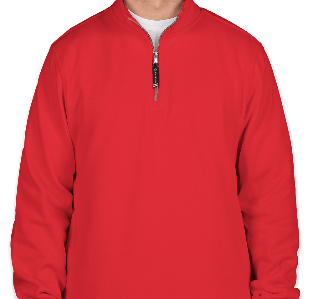 Charles River Crosswind Quarter Zip Sweatshirt - Printed-default