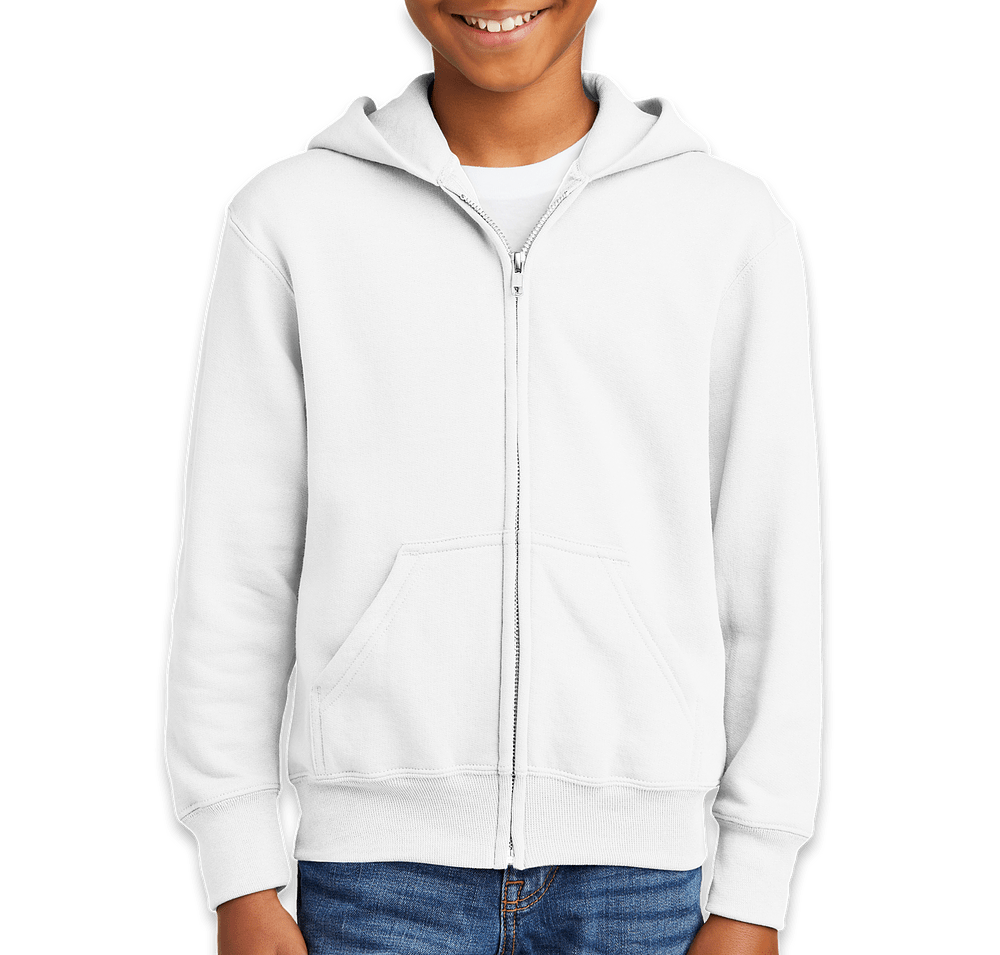 Port & Company Youth Core Zip Hoodie-default
