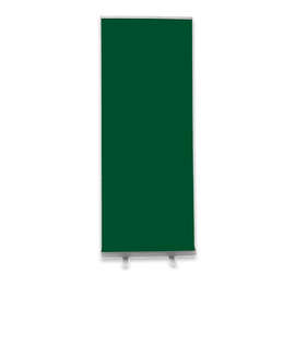 Full Color 31.5" x 81.8" Value Retractable Banner Kit - Color: Forest Green