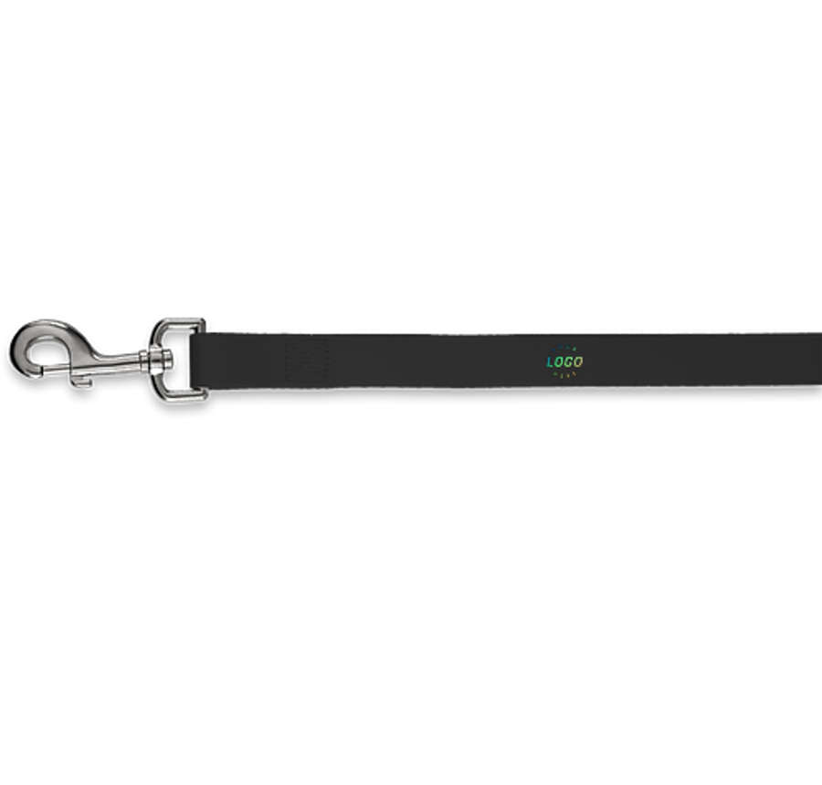 Full Color 5 ft. Premium Pet Leash, 1" Wide in Black