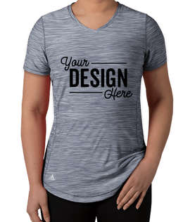 Adidas Women's Tech Heathered Performance Shirt - Color: Navy Melange