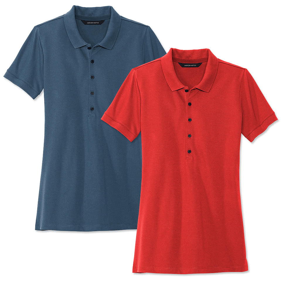 Mercer+Mettle Women's Stretch Heavyweight Pique Polo
