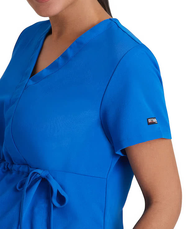 Grey's Anatomy by Barco Women's Lilah Mock Wrap Maternity Scrub Top