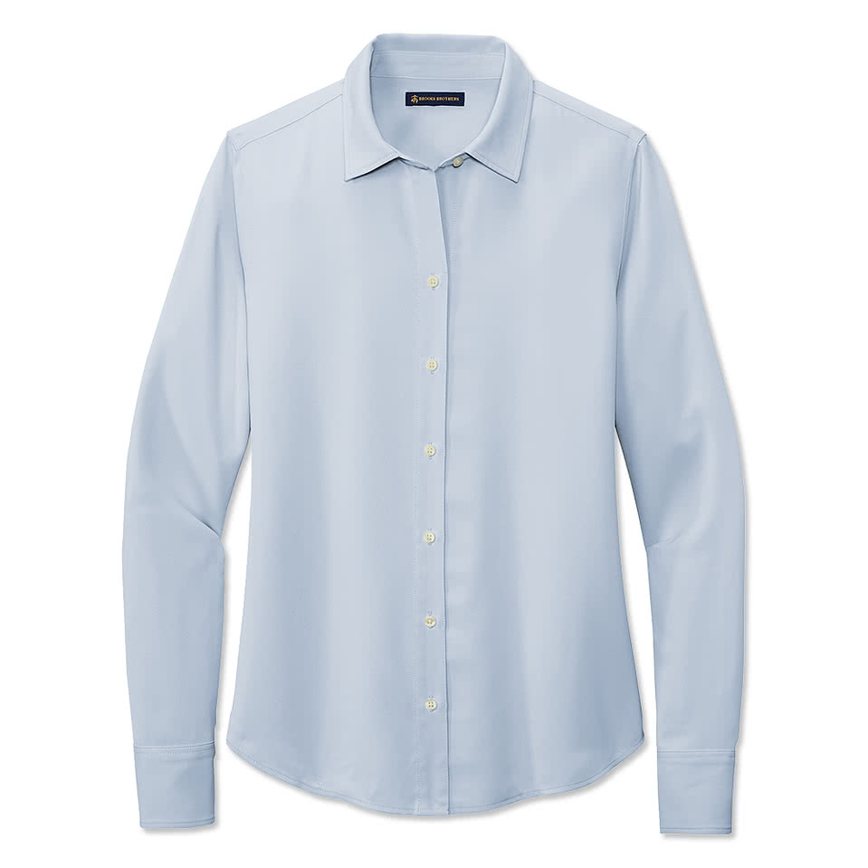 Brooks Brothers Women’s Full-Button Satin Blouse