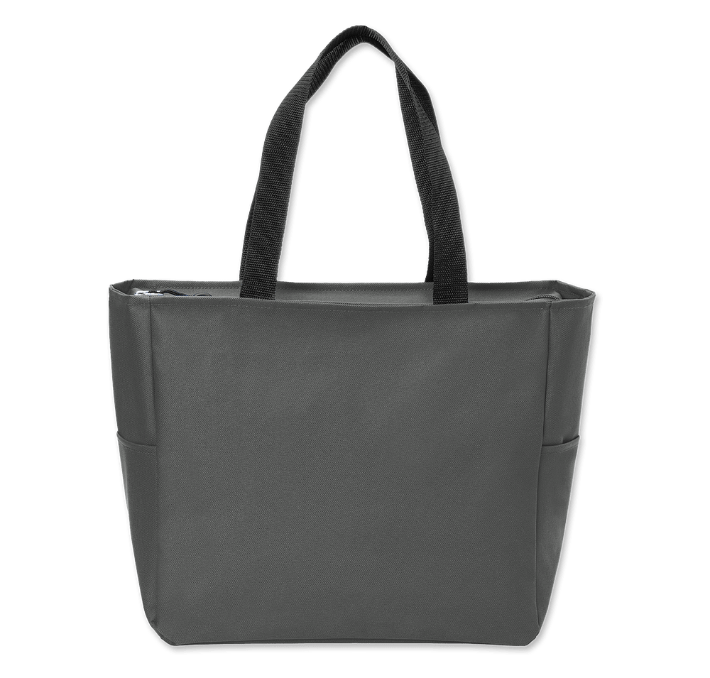 Port Authority Essential Small Poly Canvas Zippered Tote Bag-default