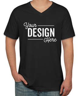 Canada - Bella + Canvas Jersey V-Neck T-shirt - Color: Black