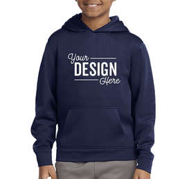 Sport-Tek Youth Performance Pullover Hoodie - Color: Navy