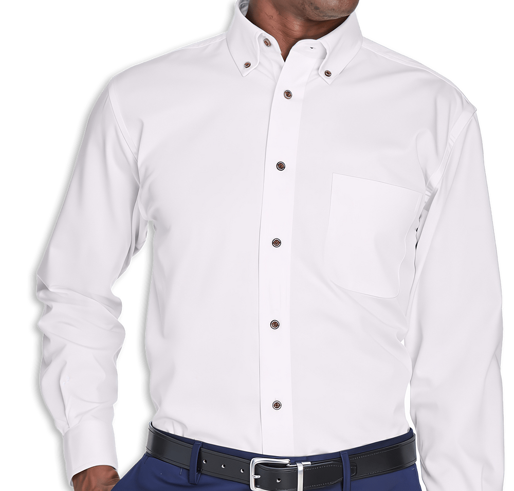 Harriton Easy Blend Long Sleeve Twill Dress Shirt-default