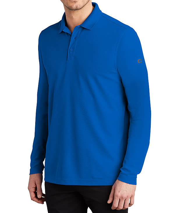 OGIO Caliber 2.0 Long Sleeve Performance Pique Polo - Printed