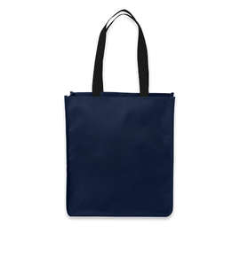 Port Authority Upright Essential Medium Poly Canvas Tote - Color: River Blue Navy