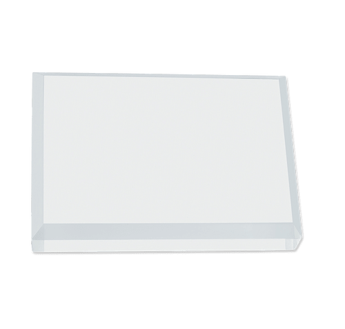 Laser Engraved Business Card Paperweight in Clear