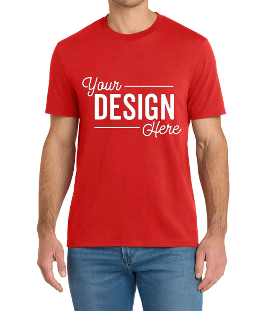 Volunteer Knitwear Daily Lightweight Crewneck T-shirt in Flag Red