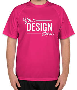Augusta Attain Short Sleeve Raglan Performance Shirt - Color: Power Pink