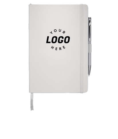 JournalBooks ® Nova Hard Cover Bound Notebook - White