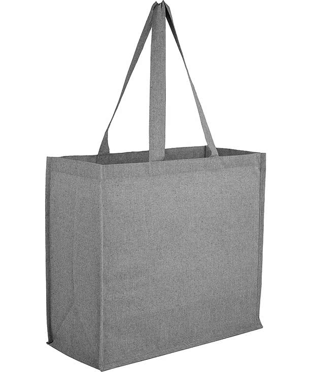 Recycled Cotton Shopper Tote Bag with Laminated Interior