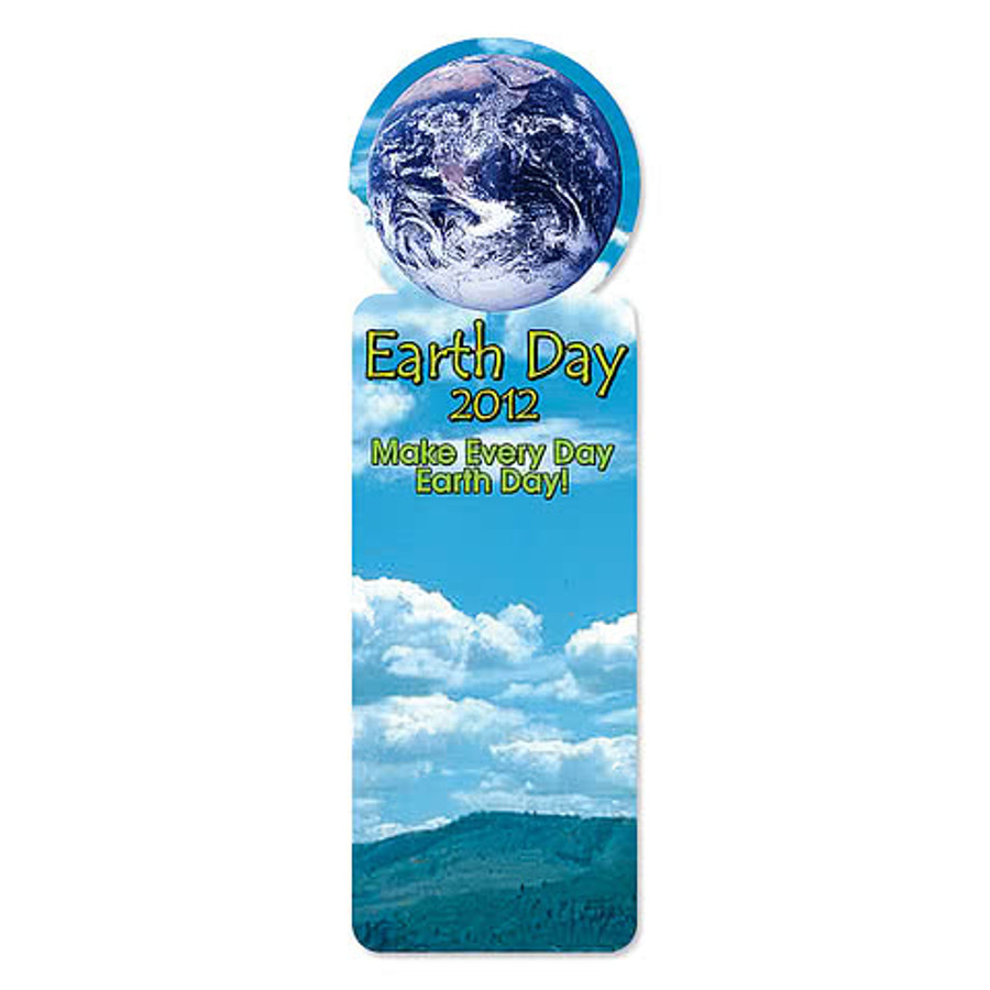 Full Color Circle Shaped Bookmark in White