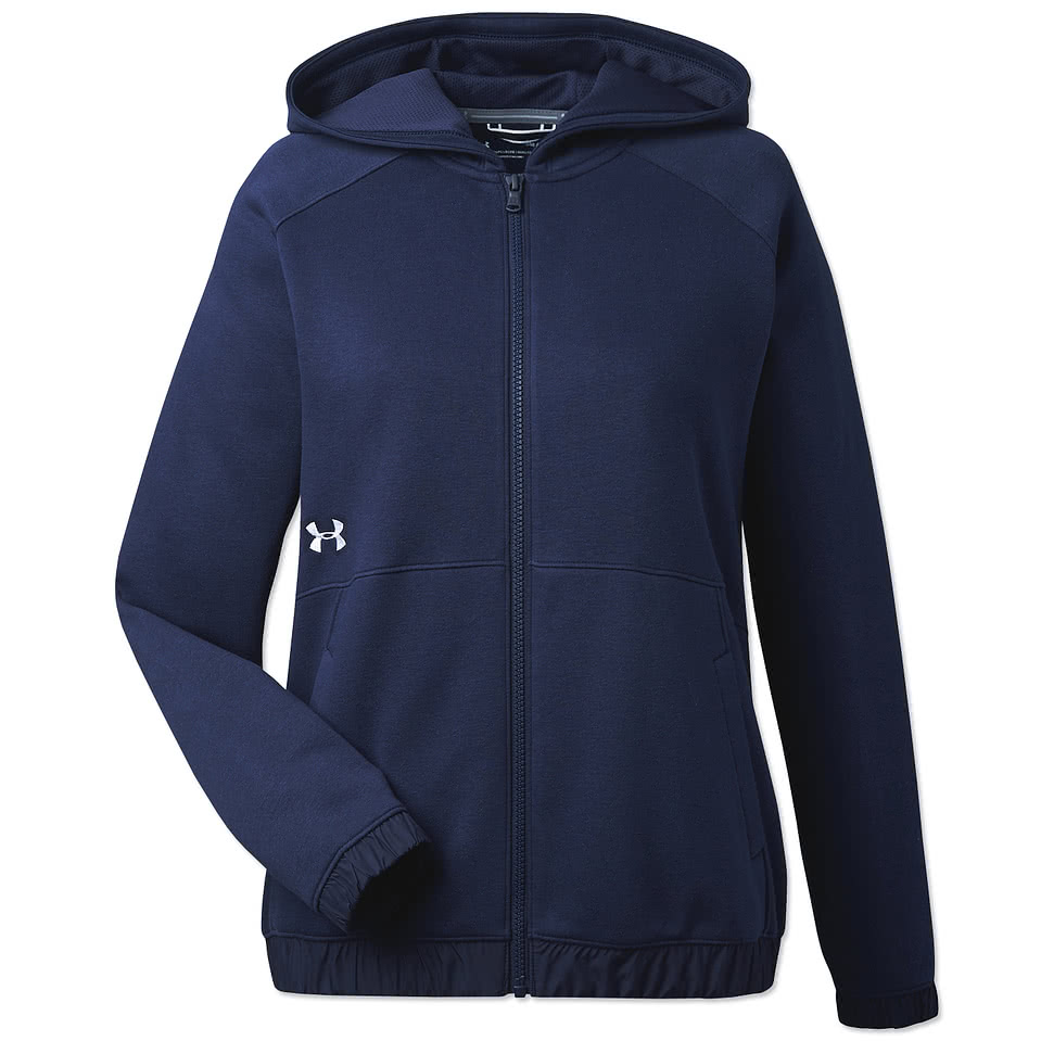 Ladies under armour outlet zip hoodie