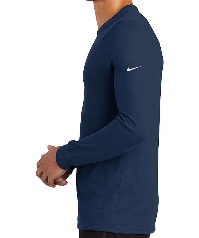 Custom Nike Dri-FIT Long Sleeve Performance Blend Shirt - Design