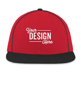 Pacific Headwear Momentum Snapback Baseball Hat - Color: Red / Black