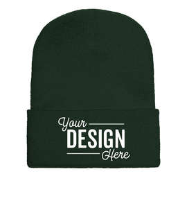 Yupoong Solid Cuff Beanie - Color: Spruce