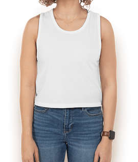 Next Level Women's Festival Lightweight Cropped Tank - Color: White