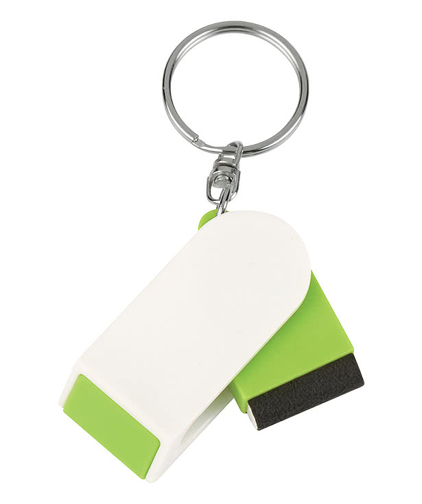 Phone Stand and Screen Cleaner Combo Keychain