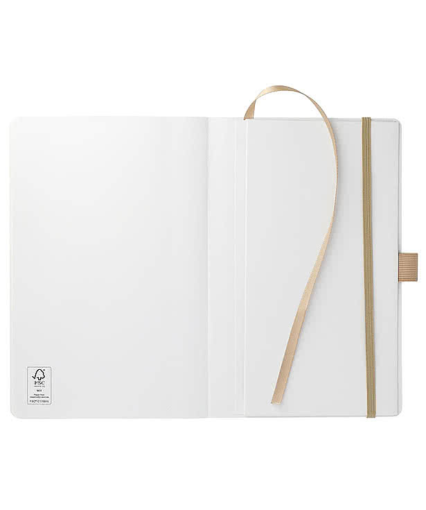 JournalBooks ® Debossed FSC Mix Soft Cover Bound Notebook