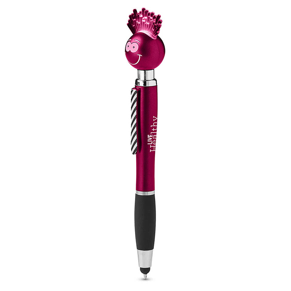Goofy Face Lite-Up Stylus Ballpoint Pen (black ink)