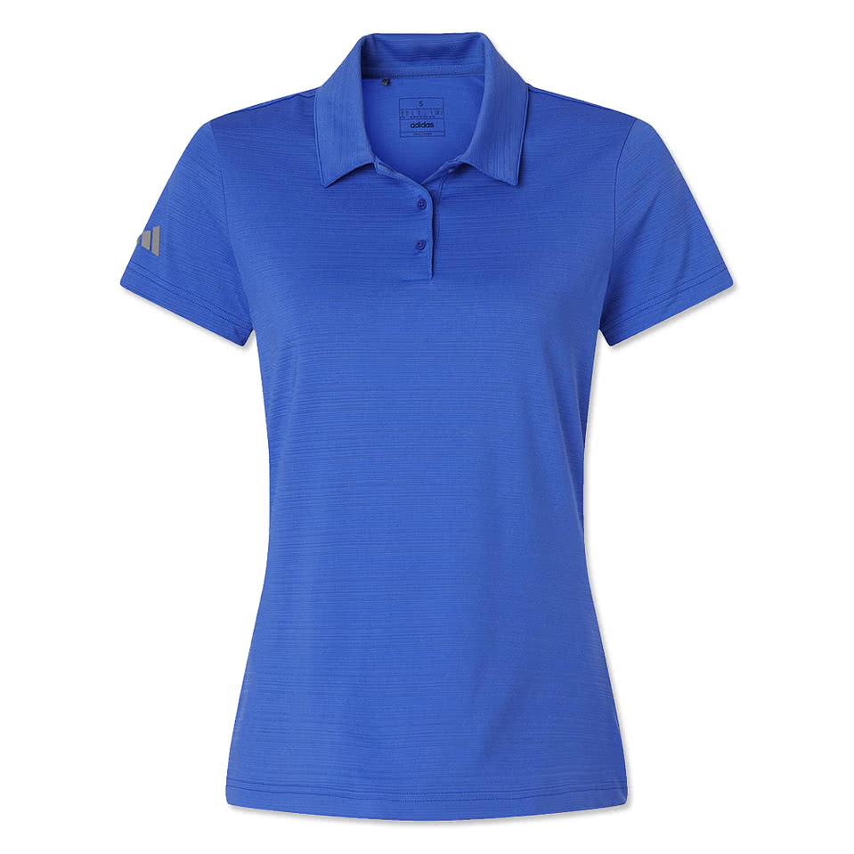 Adidas Women's Textured Stripe  Performance Polo