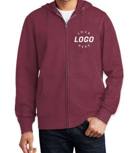 District V.I.T. Zip Hoodie - Screen Printed - Color: Plum