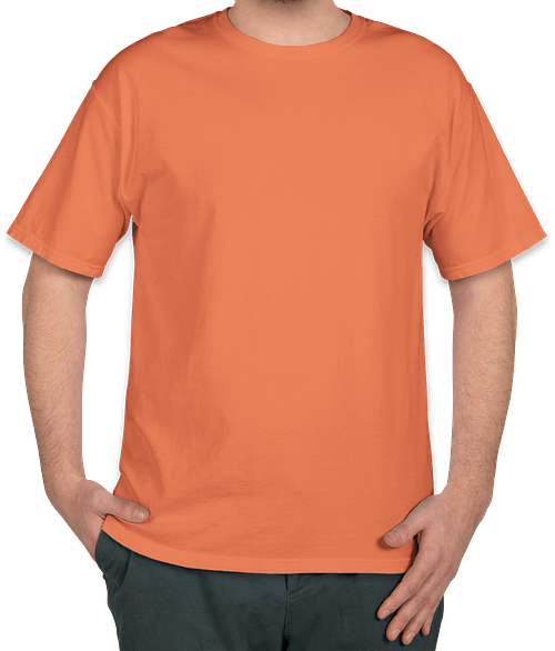 Hanes ComfortWash Garment Dyed T-shirt in Horizon Orange