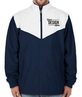 Charles River Championship Track Jacket - Color: Navy / White