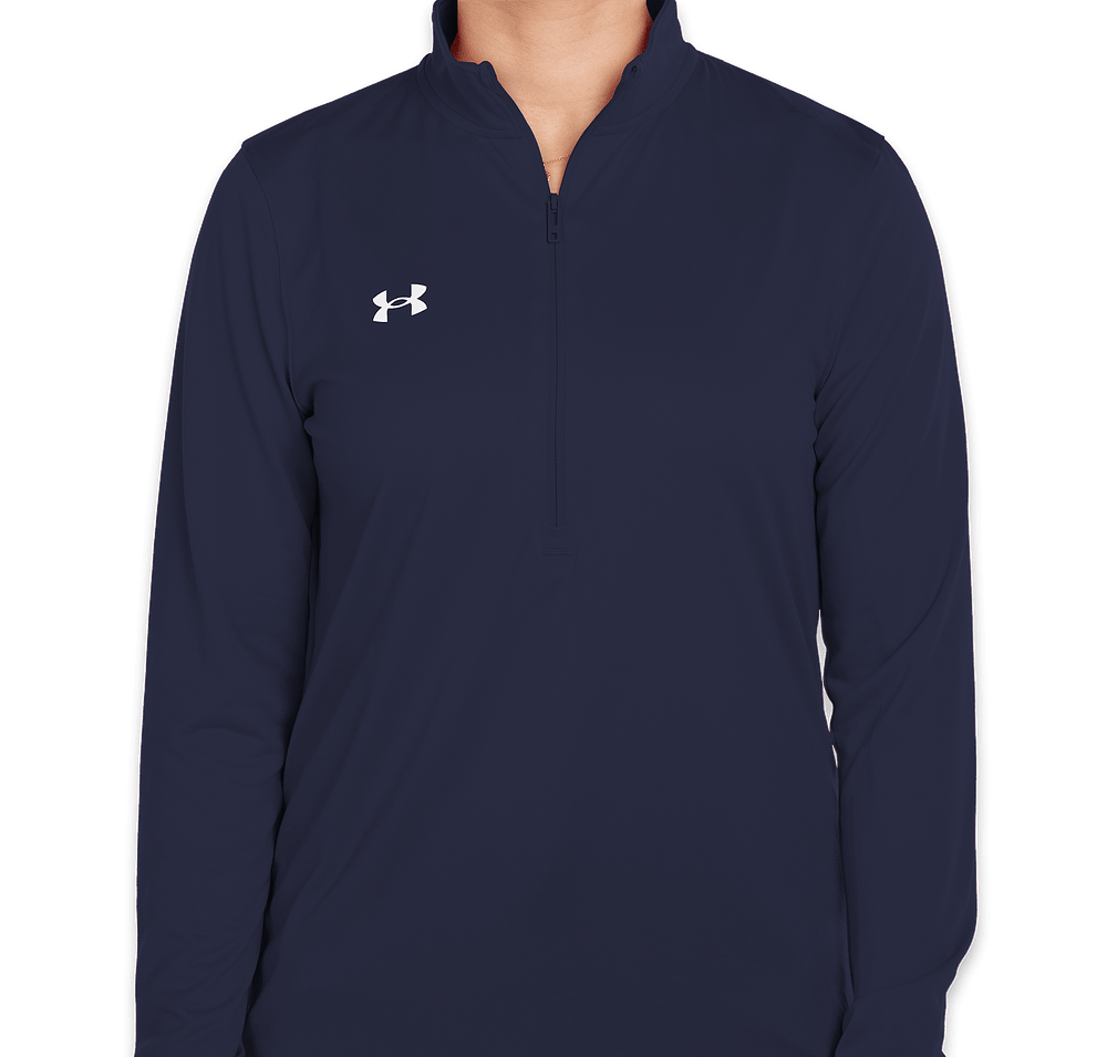 Under Armour Women's Team Tech Recycled Half Zip Performance Shirt - Embroidered-default