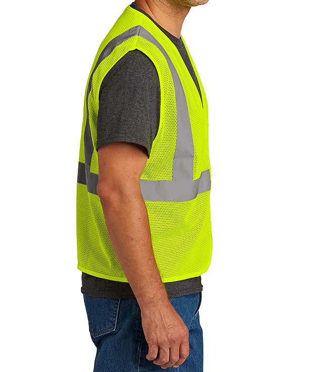 CornerStone Class 2 Economy Zippered Mesh Safety Vest