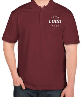 Port Authority Silk Touch Performance Polo - Embroidered - Color: Maroon