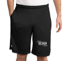 Russell Athletic Essential Performance Shorts with Pockets - Color: Black