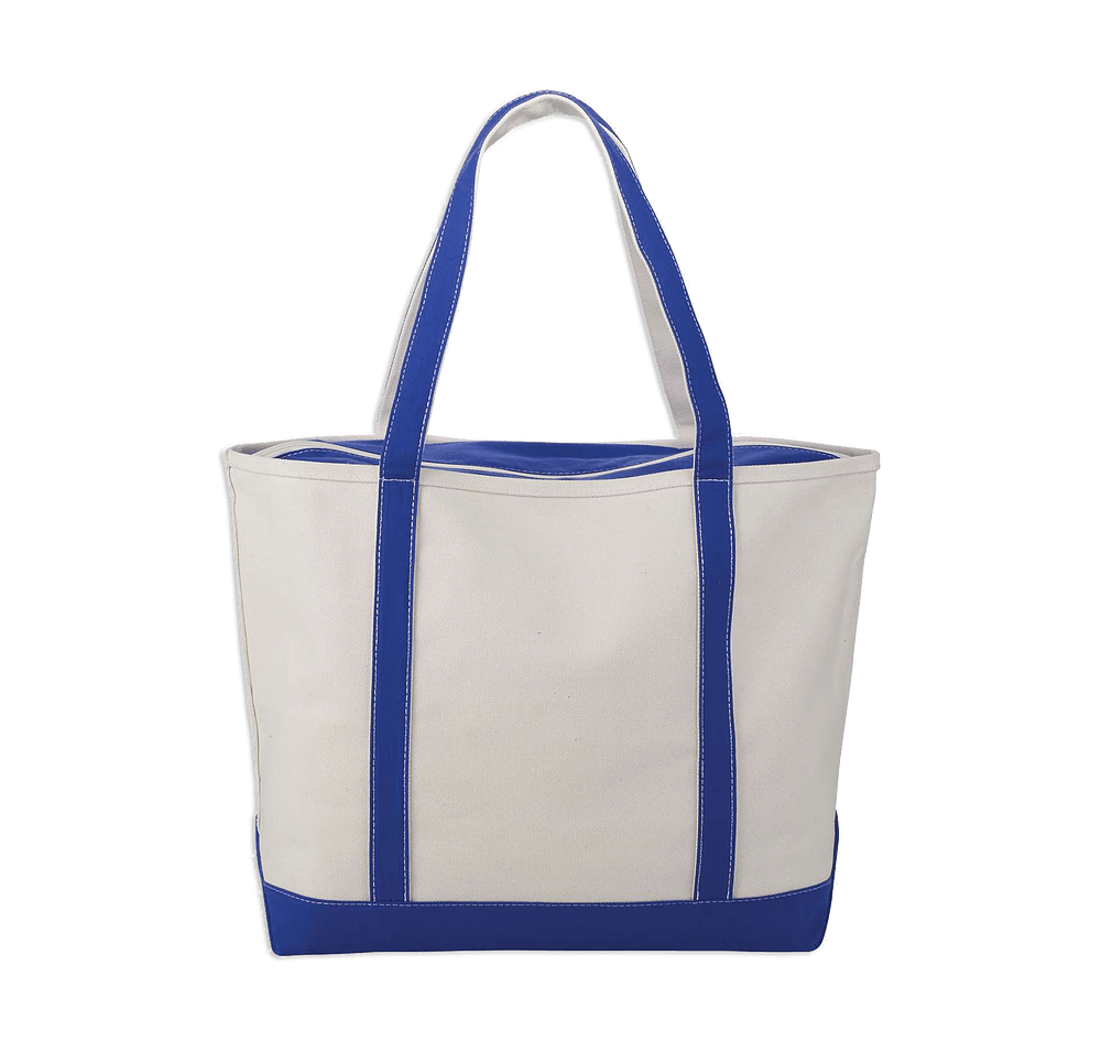 Baltic Cotton Canvas Tall Zippered Tote Bag-default