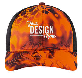 Port Authority Performance Camo Trucker Hat - Color: Kryptek Inferno / Black