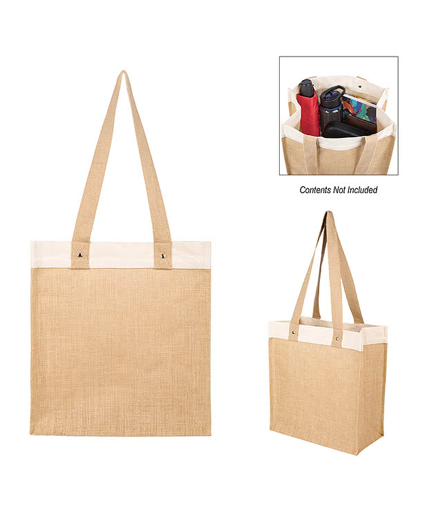 Stephen Recycled Cotton & Jute Tote Bag