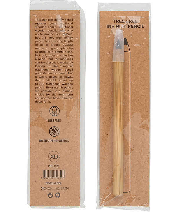 Laser Engraved Tree-Free Bamboo Infinity Pencil