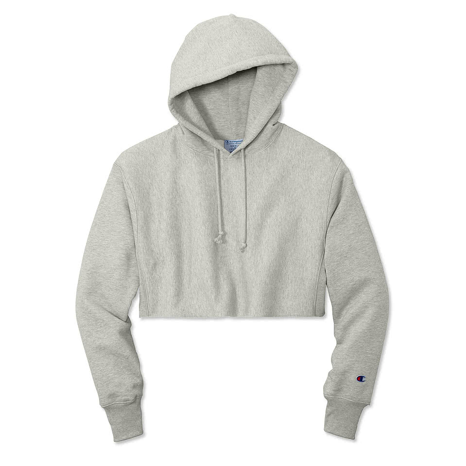 Women's cropped champion clearance hoodie